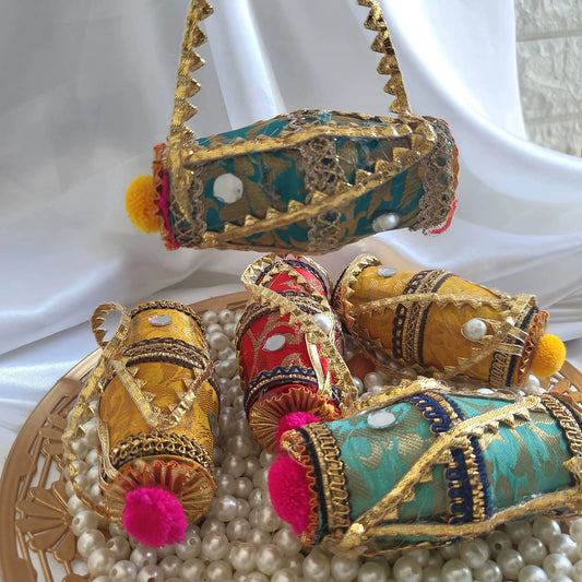 Mini Decorative Dholak Favor Bag