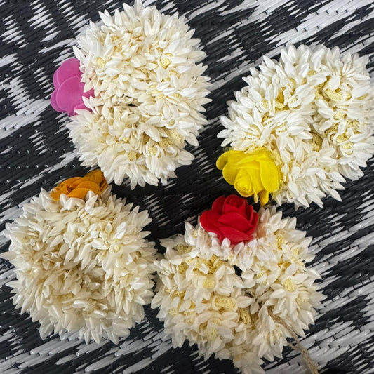 Artificial Jasmine Scented Gajra for Hair | 2 Styles