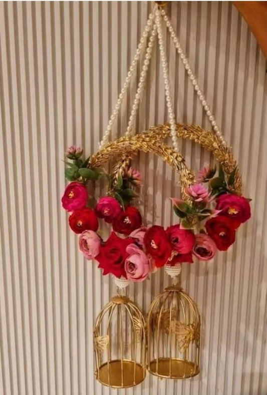 Rose Pearl Cage Hanging | 3 Feet