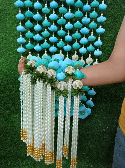 Peony Artificial Flower Garlands with Pearl Tassel | 4 Colors