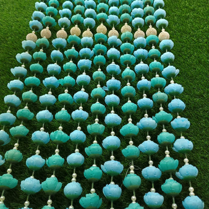 Peony Artificial Flower Garlands with Pearl Tassel | 4 Colors