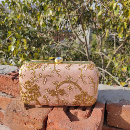 Embroidered Silk Clutch Bag
