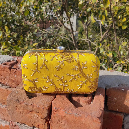 Embroidered Silk Clutch Bag