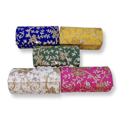 Embroidered Silk Bangle Box | 2 Sizes