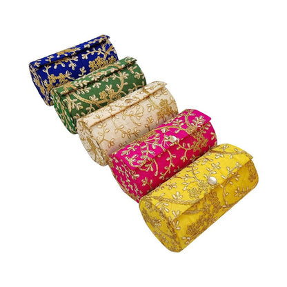 Embroidered Silk Bangle Box | 2 Sizes