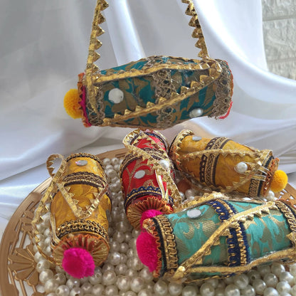 Mini Decorative Dholak Favor Bag