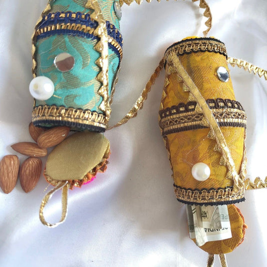 Mini Decorative Dholak Favor Bag