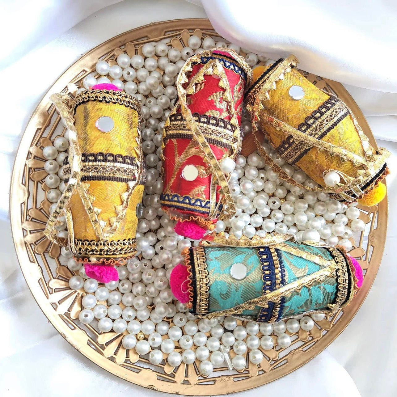 Mini Decorative Dholak Favor Bag