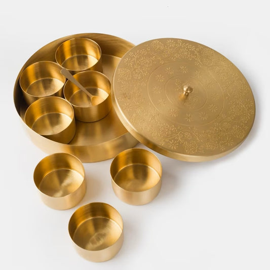 Spice Box | Brass | 8 Inches