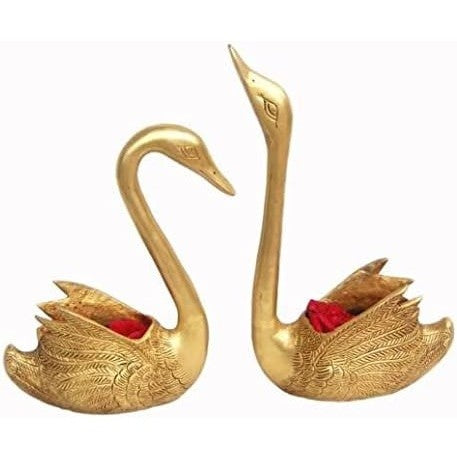 Pair of Brass Swan | Set of two | 3 Kg