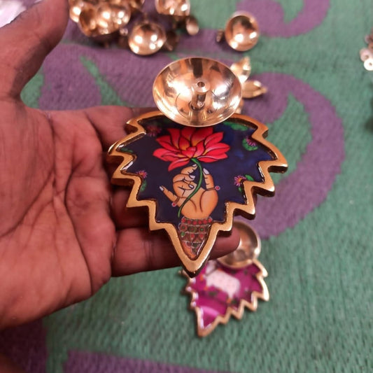 Decorative Pichwai Diya - Brass