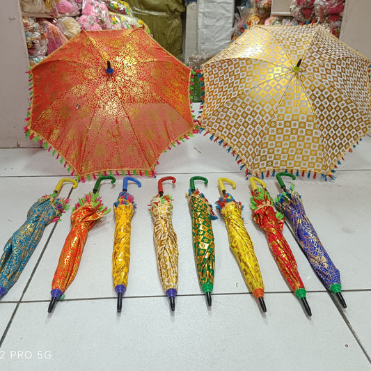 Decorative Umbrella – Shiny Foil Print - 24 Inches