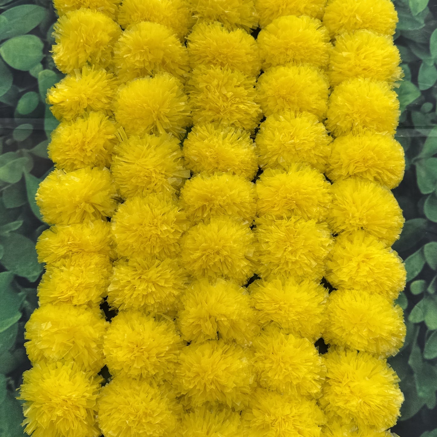 Artificial Marigold Flowers Garland String (30 Flowers / 4.5-5 feet)