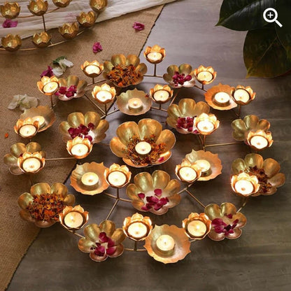 Rangoli Design Diya Set | 25 Inches